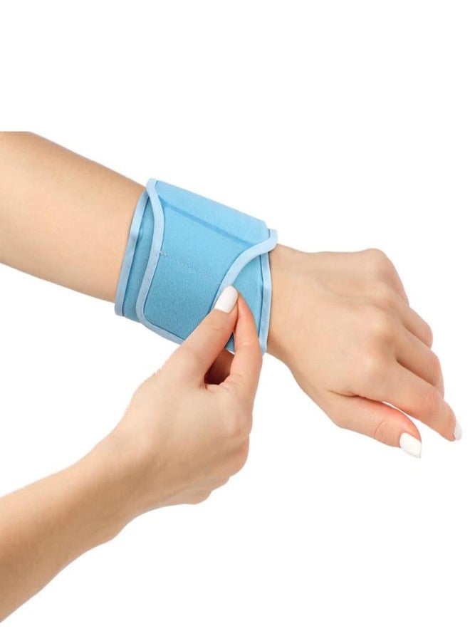 FOMI Hot Cold Wrist and Ankle Ice Wrap | 360 Degree Coverage | Soft Gel Pack for Sports Injuries, Swelling, Bruises, Arthritis, Tendonitis Pain Relief | Compression Sleeve with Strap Fastener - Image 4